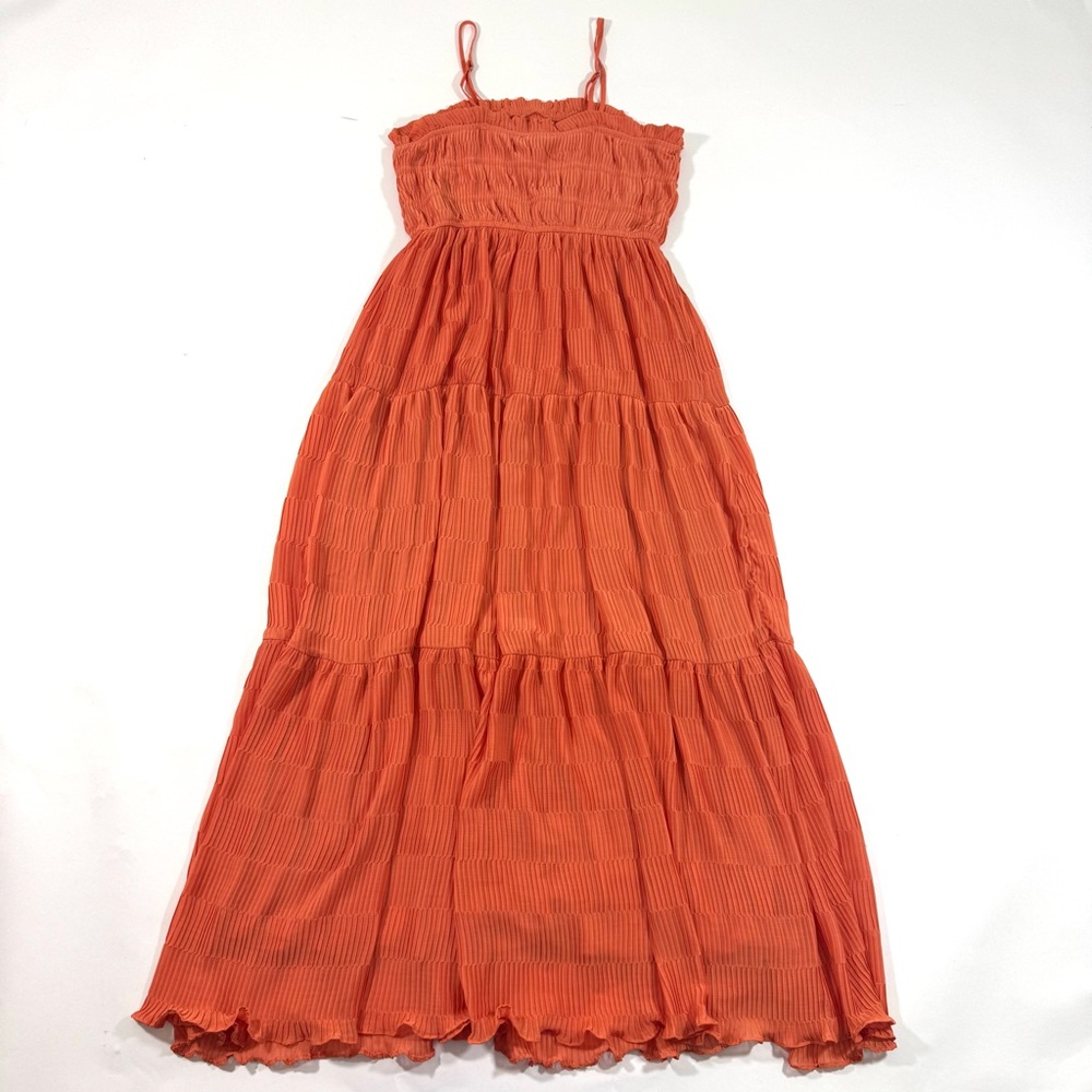 New By The River Smocked Sundress Orange - Picture 2 of 8
